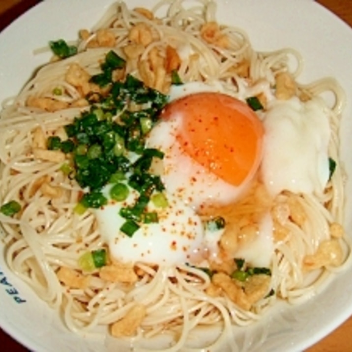 温玉ぶっかけそうめん レシピ 作り方 By Smls2626 楽天レシピ